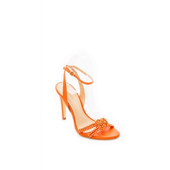 Montonelli Prémium Valódi Bőr  női narancssárga magassarkú cipő 37 /kac