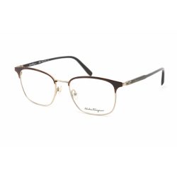   Salvatore Ferragamo SF2170 szemüvegkeret barna /csillógó arany/Clear demo lencsék férfi női unisex /kac
