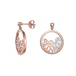   Esprit Női fülbevaló ékszer ezüst rosegold cirkónia Delicate Bouquet ESER92948A000