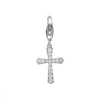   Esprit nyaklánc kiegészítő Charms ezüst cirkónia Belief Glam kereszt ESCH91424A000