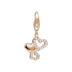   Esprit nyaklánc kiegészítő Charms ezüst rosegold cirkónia szív Pile ESCH91337C000