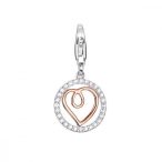   Esprit nyaklánc kiegészítő Charms ezüst rosegold Zirkonien Playful Love ESCH91598D000