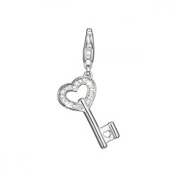   Esprit nyaklánc kiegészítő Charms ezüst szív kulcs Schlüssel ESZZ90650A000