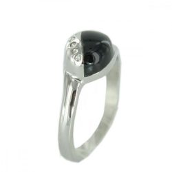   Skagen Női gyűrű ezüst fekete Zyrkonia JRSB021 S7 (17.3 mm Ø)