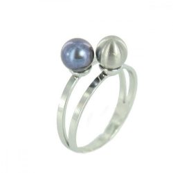 Skagen Női gyűrű ezüst gyöngy JRSB020 S7 (17.3 mm Ø)