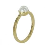   Skagen Női gyűrű arany Gyöngy fehér JRSG035 S8 (18.1 mm Ø)