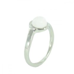   Skagen Női gyűrű ezüst fehér Achat Gyöngy JRSW022 S7 (17.3 mm Ø)