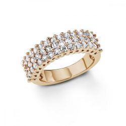   s.Oliver ékszer Női gyűrű 925 Sterling ezüst rosegold cirkónia SO1064 54 (17.2 mm Ø)