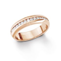   s.Oliver ékszer Női gyűrű ezüst rosegold Arany cirkónia fehér SO1098 52 (16.5 mm Ø)