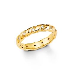   s.Oliver ékszer Női gyűrű ezüst gelbgold cirkónia SO1181 54 (17.2 mm Ø)