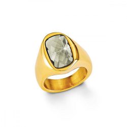   s.Oliver ékszer Női gyűrű ezüst goldfarben SO1166 54 (17.2 mm Ø)