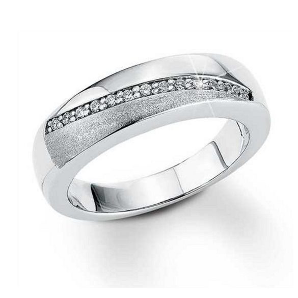 s.Oliver ékszer Női gyűrű ezüst cirkónia SO700 52 (16.5 mm Ø)