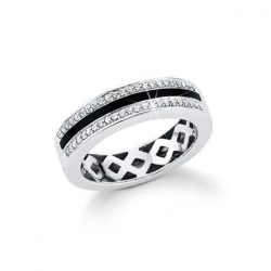   s.Oliver ékszer Női gyűrű ezüst cirkónia SO734 56 (17.8 mm Ø)