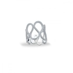   Kurshuni gyűrű Infinity ezüst KR378-6 58 (18.4 mm Ø), Rh - Rhodium (silvery fehér szín)