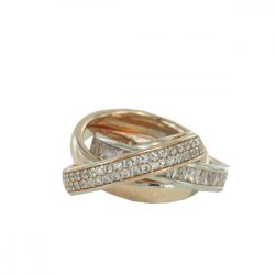   Esprit Collection Női gyűrű ezüst rosegold cirkónia Tridelia ELRG92258B 53 (16.8 mm Ø)