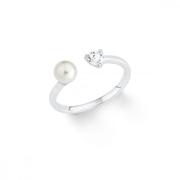 s.Oliver ékszer Női gyűrű ezüst Gyöngy 201253 56 (17.8 mm Ø)