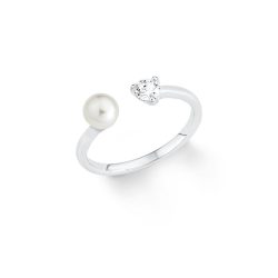   s.Oliver ékszer Női gyűrű ezüst Gyöngy 201253 52 (16.5 mm Ø)