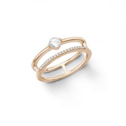   s.Oliver ékszer Női gyűrű ezüst Roségold cirkónia 201261 54 (17.2 mm Ø)