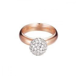   Esprit Női gyűrű ezüst Roségold cirkónia Glam sphere rózsa ESRG92309B1 54 (17.2 mm Ø)