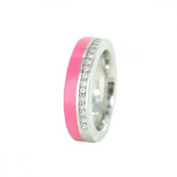  Esprit Női gyűrű nemesacél Marin 68 glam ezüst / rózsaszín ESRG11565B 53 (16.8 mm Ø)