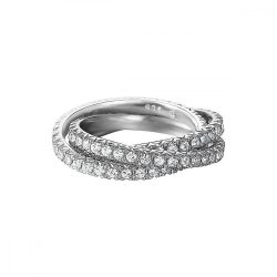   Esprit Női gyűrű ezüst cirkónia Brilliance hármas fehér ESRG91885B1 54 (17.2 mm Ø)