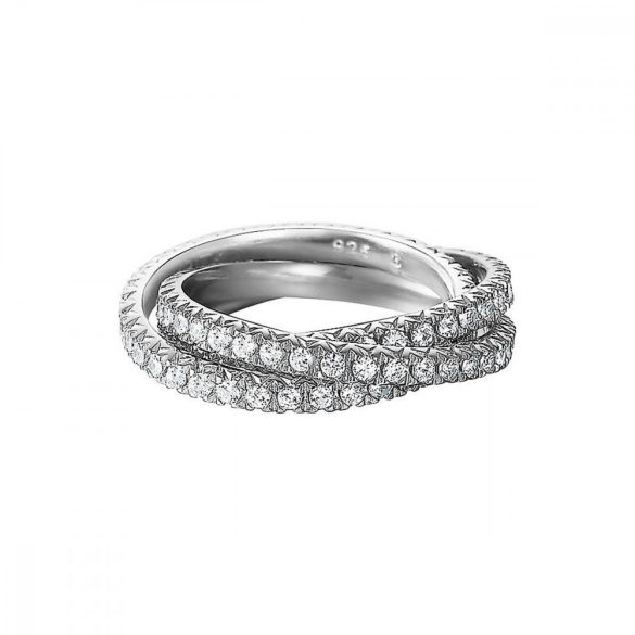 Esprit Női gyűrű ezüst cirkónia Brilliance hármas fehér ESRG91885B1 54 (17.2 mm Ø)