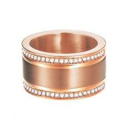   Esprit Női gyűrű nemesacél rosegold Classy Pure ESRG12747C1 60 (19.1 mm Ø)