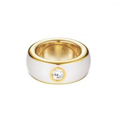   Esprit Női gyűrű nemesacél arany Fancy fehér ESRG12194J1 53 (16.8 mm Ø)