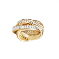   Esprit Női gyűrű nemesacél arany Tridelia cirkónia ESRG02258B1 57 (18.1 mm Ø)