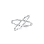  s.Oliver ékszer Női gyűrű ezüst cirkónia X-gyűrű 20151-1 54 (17.2 mm Ø)