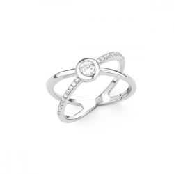   s.Oliver ékszer Női gyűrű ezüst cirkónia X-gyűrű 201513 54 (17.2 mm Ø)