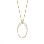   Esprit Collection Női Lánc nyaklánc ezüst arany cirkónia Antheia ELNL93128B800