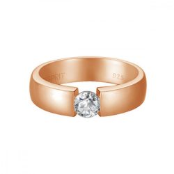   Esprit Női gyűrű nemesacél rosegold cirkónia ESRG91983B1 57 (18.1 mm Ø)