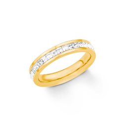   s.Oliver ékszer Női gyűrű nemesacél IP arany 201855-1 52 (16.5 mm Ø)