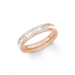   s.Oliver ékszer Női gyűrű nemesacél IP rosegold 201855 56 (17.8 mm Ø)