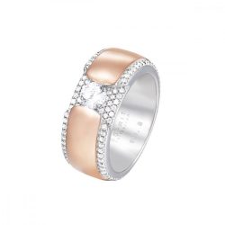   Esprit Collection Női gyűrű ezüst rosegold cirkónia Safira Gr.18 ELRG92456B180