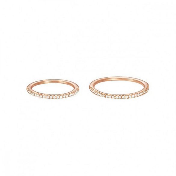 Esprit Női gyűrű szett ezüst rosegold cirkónia ESSE91010C1 53 (16.8 mm Ø)