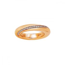   Esprit Collection Női gyűrű ezüst rosegold cirkónia Peribess Gr.16 ELRG91429B160