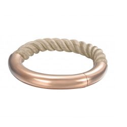   Joop Női karkötő nemesacél rosegold Textil Khaki JPBA00008C580