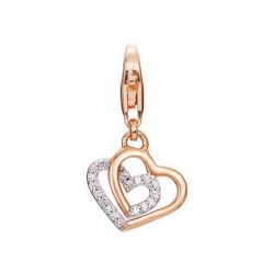   Esprit nyaklánc kiegészítő Charms ezüst rosegold promise of love ESCH91568B000