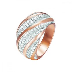   Esprit Collection Női gyűrű ezüst rosegold cirkónia Melina Gr.19 ELRG92461A190