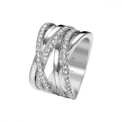   Joop Női gyűrű nemesacél ezüst cirkónia Blurred JPRG00005A1 56 (17.8 mm Ø)