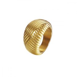   Joop Női gyűrű nemesacél ezüst arany Waves JPRG10609B 56 (17.8 mm Ø)