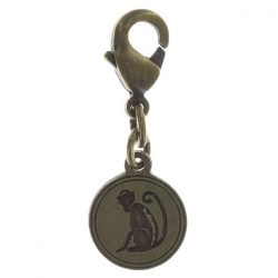   Konplott nyaklánc kiegészítő medál Zodiac Monkey/Affe réz/ezüst