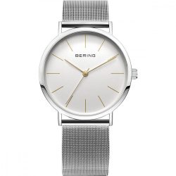   Bering Unisex férfi női óra karóra vékony klasszikus - 13436-001 Meshband