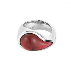   Esprit Női gyűrű nemesacél ezüst drip drop rózsaszín ESRG11567C1 57 (18.1 mm Ø)