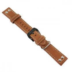  Ingersoll Ersatzband Óra Karóra bőr barna Nieten dornkapcsoló SW 22 mm
