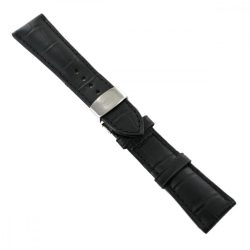   Ingersoll Ersatzband Óra Karóra bőr fekete Kroko Faltschl. 25 mm