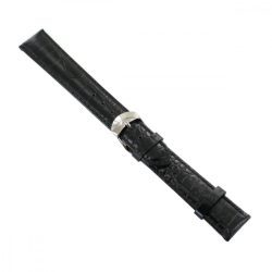   Ingersoll Ersatzband Óra Karóra bőr fekete Kroko dornkapcsoló SI 18 mm