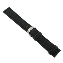   Ingersoll Ersatzband Óra Karóra bőr Textil fekete dornkapcsoló Si 22 mm